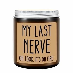 My Last Nerve Lavender Scented Candle NWT/In Box